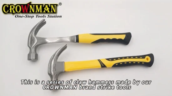 Crownman Punch Tools, martello da carpentiere americano in acciaio al carbonio, 8oz/16oz/20oz