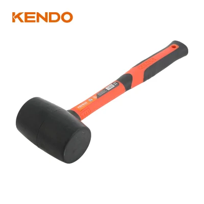 Il martello in gomma nera Kendo con anima in fibra di vetro ad alta resistenza e antiscivolo aiuta ad assorbire le vibrazioni
